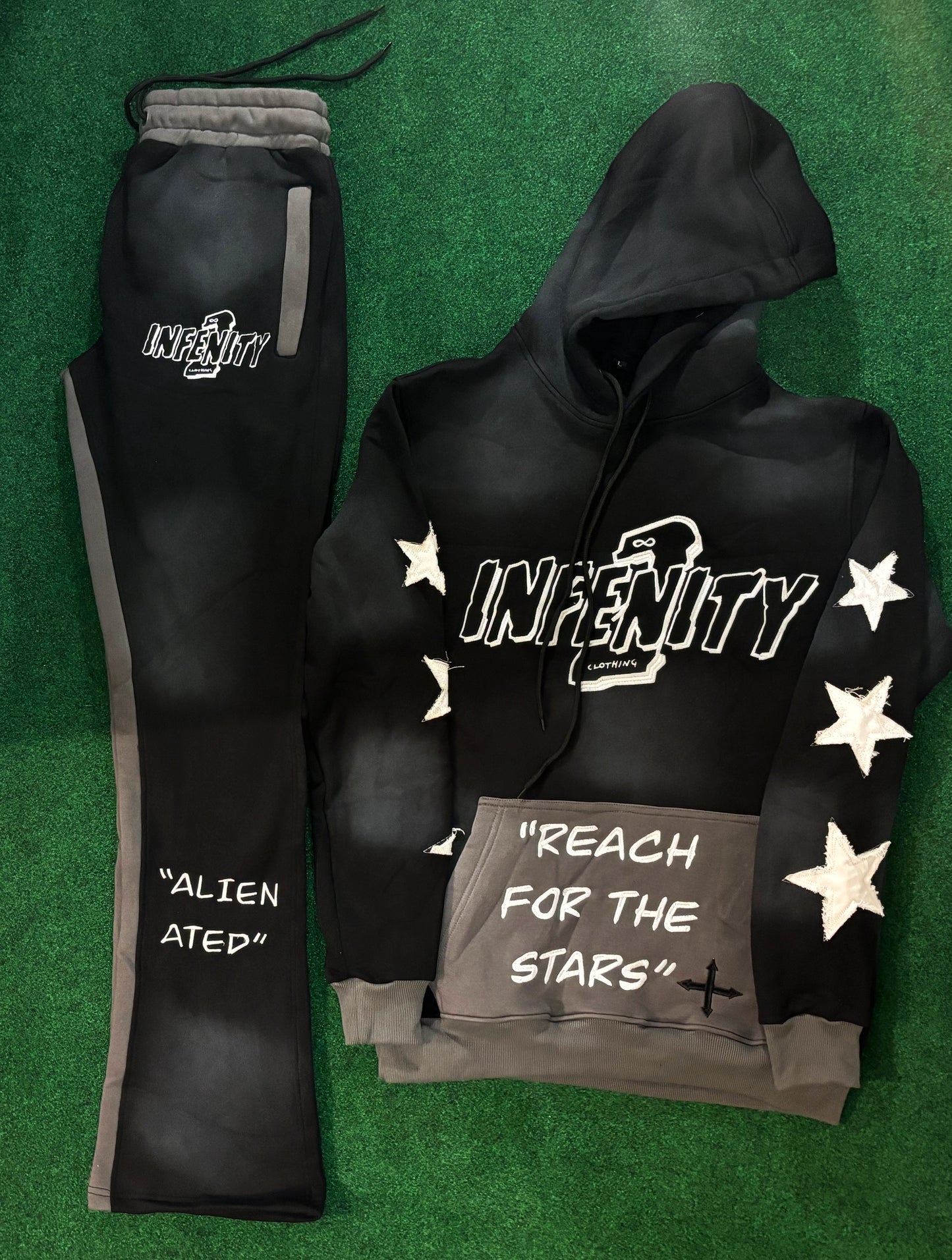 2Infenity “Reach For The Stars” Stacked Set (BLACK)